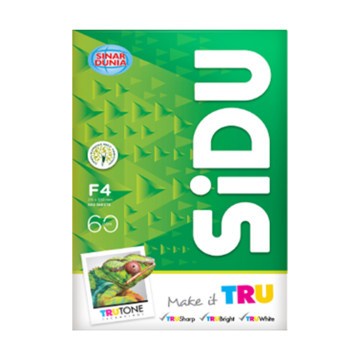 

pintar- SIDU Sinar Dunia F4 Kertas HVS Print Fotocopy 60gr/gsm Berkualitas