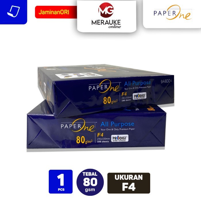 

pintar- Kertas HVS Paper One F4 80 GSM