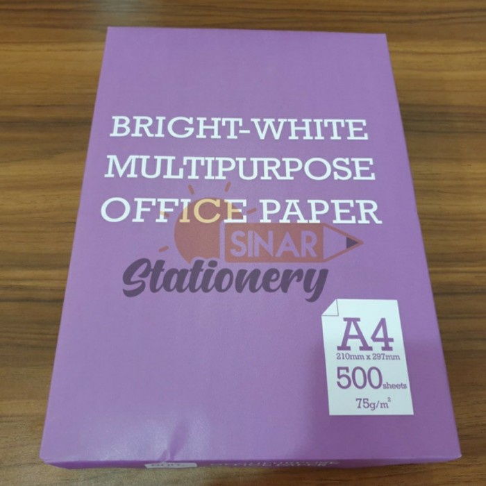 

pintar- Kertas hvs a4 75gr merk bmo