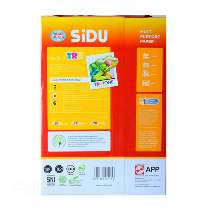 

pintar- KERTAS HVS A4 80 GRAM SIDU POLOS PUTIH PRINTER FOTOCOPY COPY PAPER ONE