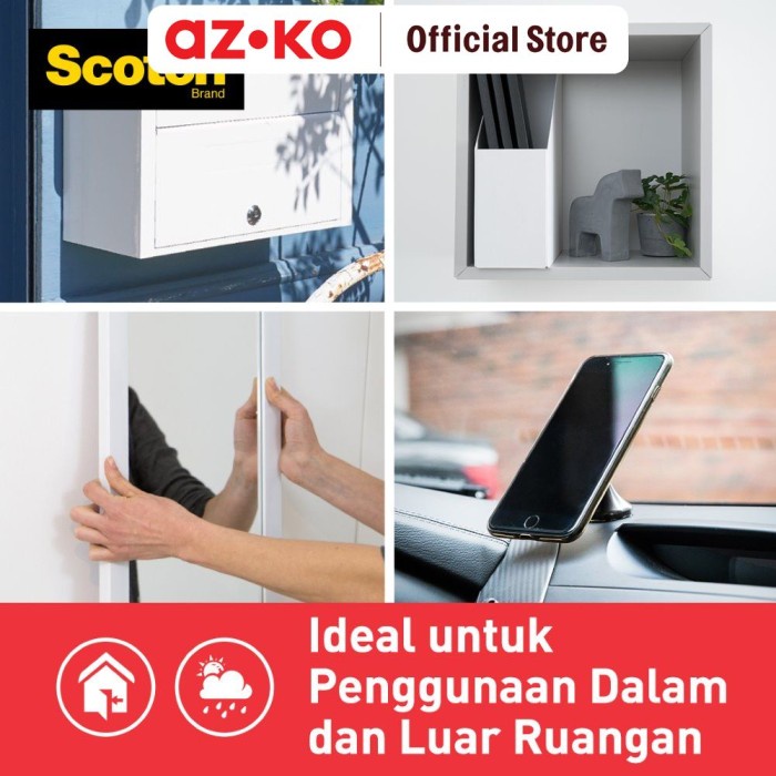 

pintar- AZKO Scotch 3M Mounting Tape Extreme Interior & Exterior 19 Mm X 4 Mtr
