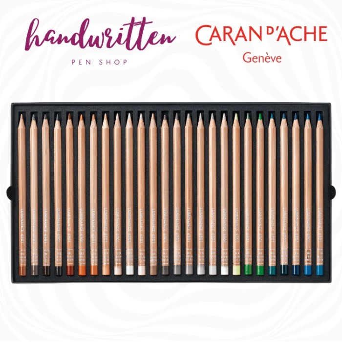 

CARAN DACHE LUMINANCE 6901 COLOR PENCIL BOX OF 76 COLORS + 2 FULL BLENDER / PENSIL WARNA CARAN
