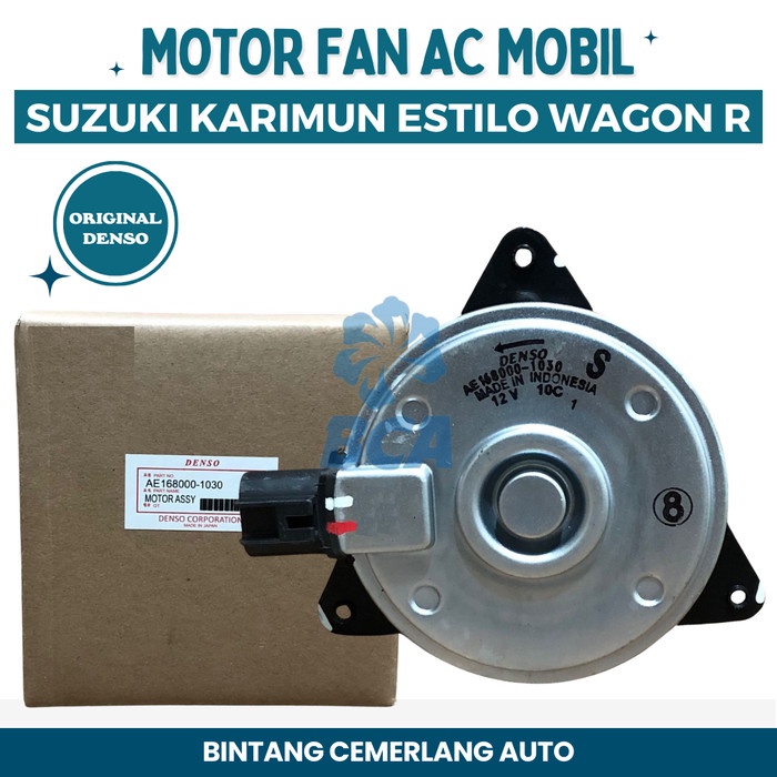 Motor Fan AC MOBIL DAN Radiator SUZUKI KARIMUN ESTILO WAGON R DENSO