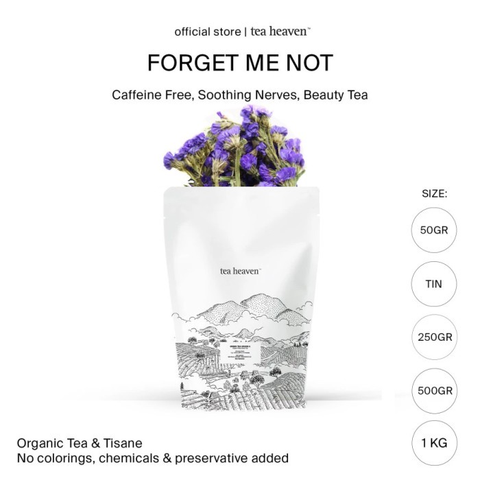 

Forget Me Not Tea 1kg wer Tisane Teh Bunga 100gr kiloan