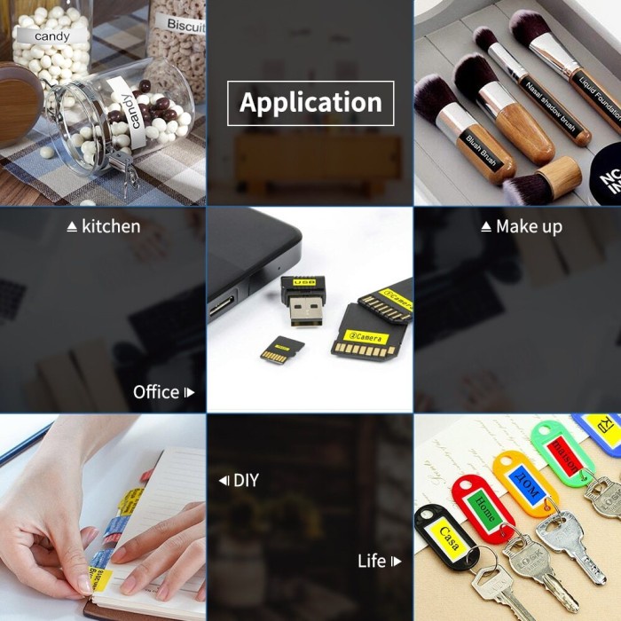 

pintar- Pita label tape 8m tze-241-641-251-261-651-661 printer 18 24 36 mm