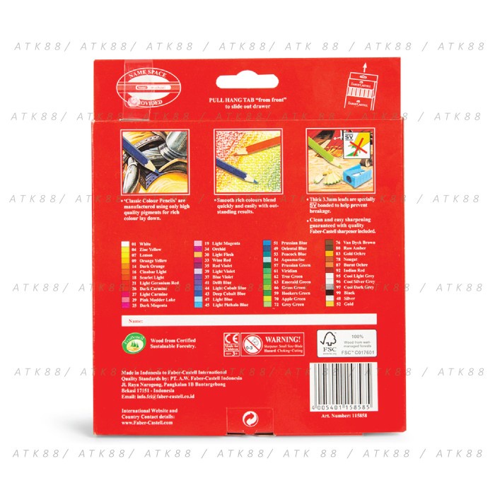

pintar- Pensil Warna Faber Castell 12 / 24 / 36 / 48 Classic Colour Pencils