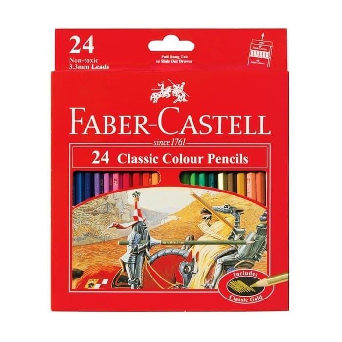 

pintar- Faber Castell Pensil Warna Classic 24 Warna Murah