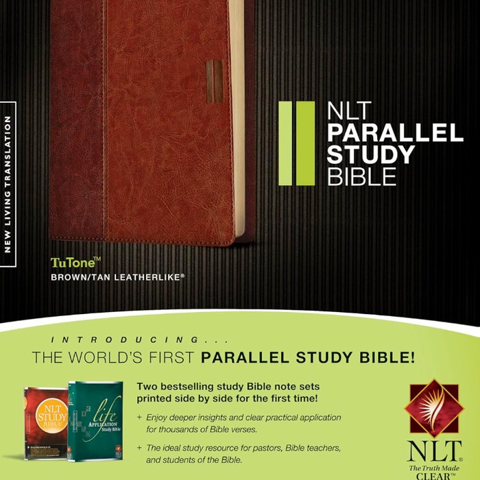 

NLT Parallel Study Bible + Life Application Study Bible Leather Cover