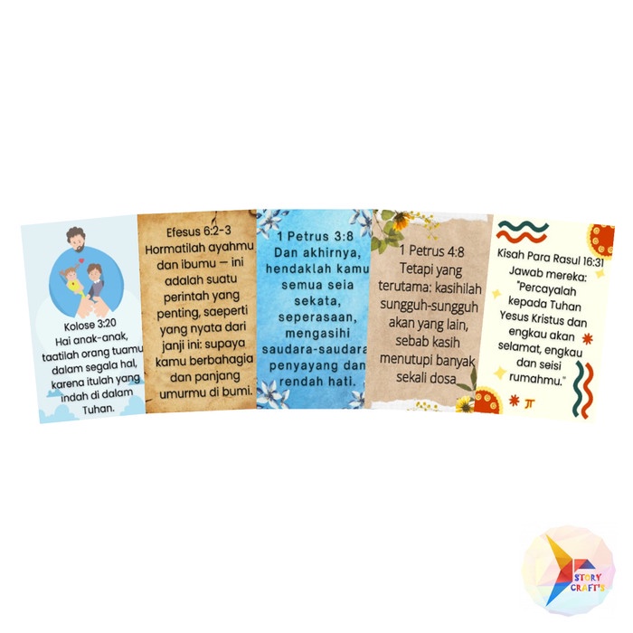 

Sticker Ayat Emas Alkitab Tema Keluarga Dalam Kasih