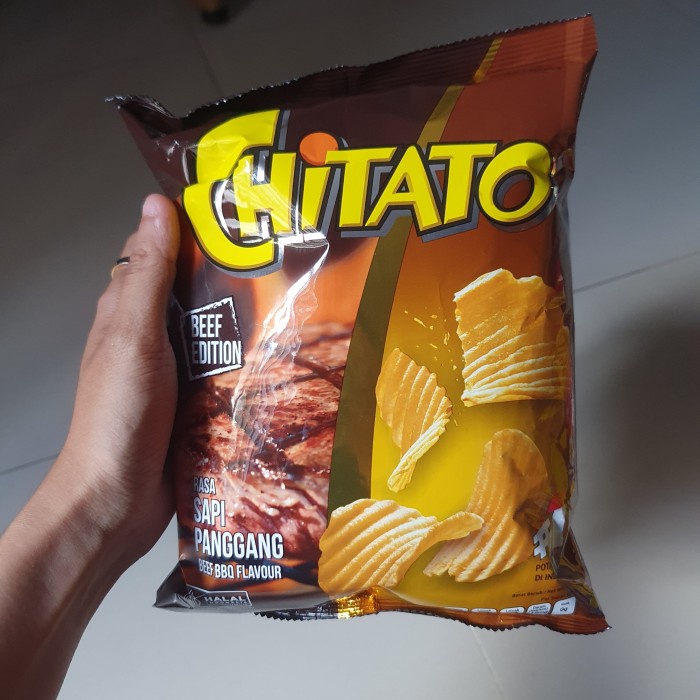 

DISKON Chitato snack kentang makanan ringan rasa SAPI PANGGANG BBQ 68gr FU907