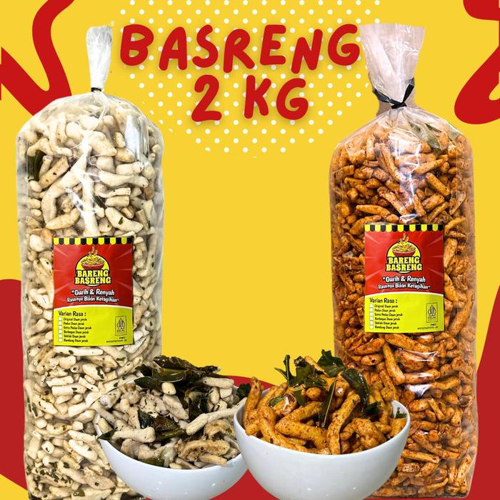 

Basreng 2 Kg Daun Jeruk Renyah Gurih Pedas Original Pedas Xtra Camilan Jajanan Snack Basreng