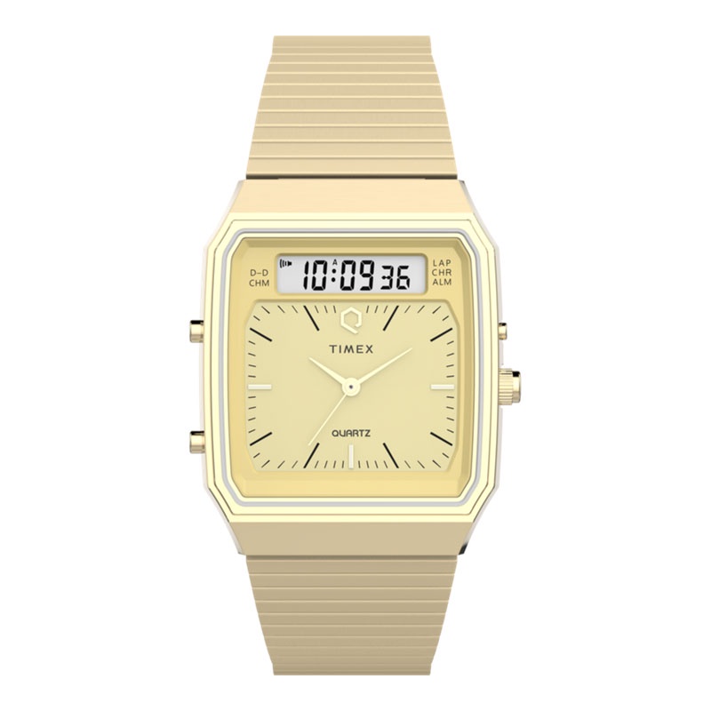 JAM TANGAN UNISEX TIMEX Q TIMEX 1982 TIMEX TW2Y06000 TIMEX TW2Y 06000 JAM TANGAN TIMEX GOLD ANALOG D