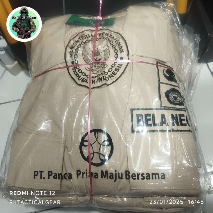 Ready Stock Baju Seragam Pdl Jatah Kemhan 1 Set Baju Kementrian Pertahanan Packing Aman