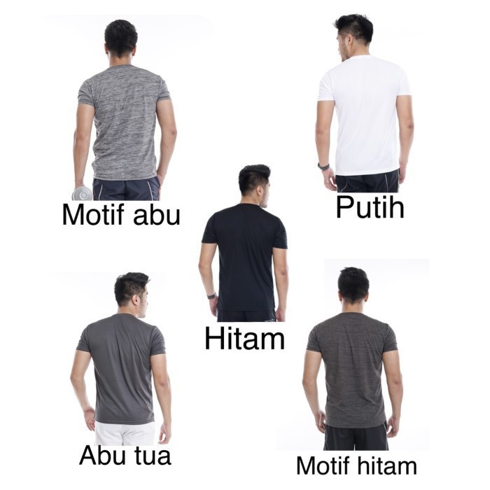 Best- Kaos Olahraga Polos/ Baju Bahan Dry Fit / Baju Olahraga Pria