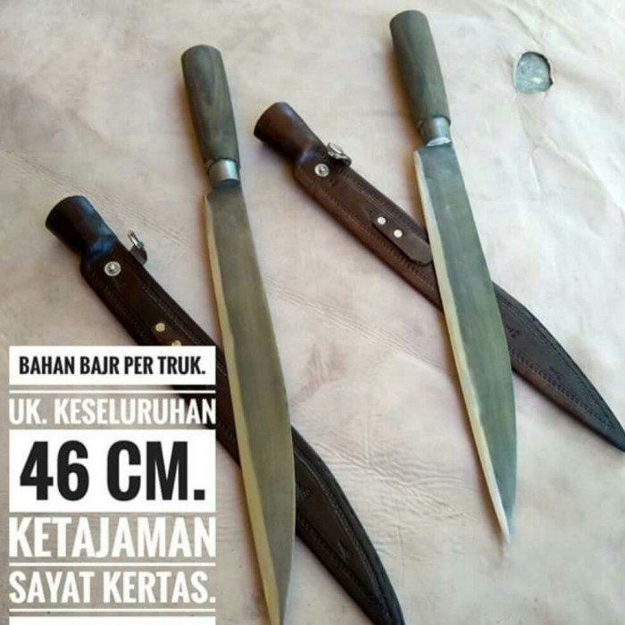PREMIUM Pisau sembelih daging sapi dan kambing baja per ( 40 cm ) asli madura