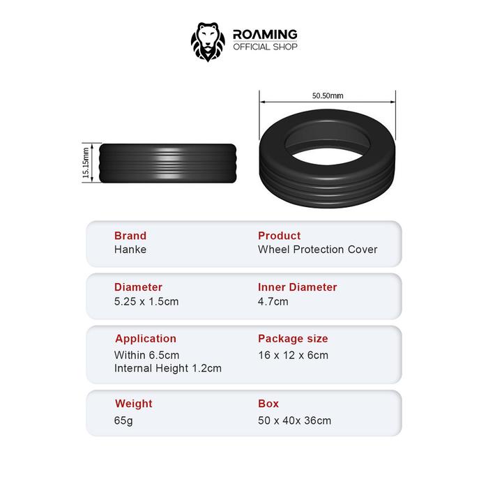 Roaming Silikon Roda untuk Koper Kabin & Bagasi