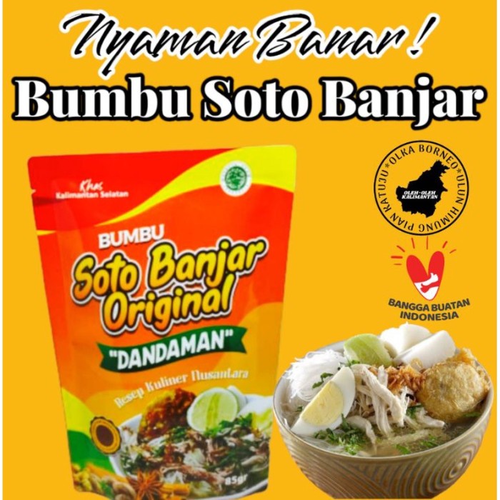 

GV376 Bumbu SOTO BANJAR Instan Dandaman Asli Banjarmasin OBRAL