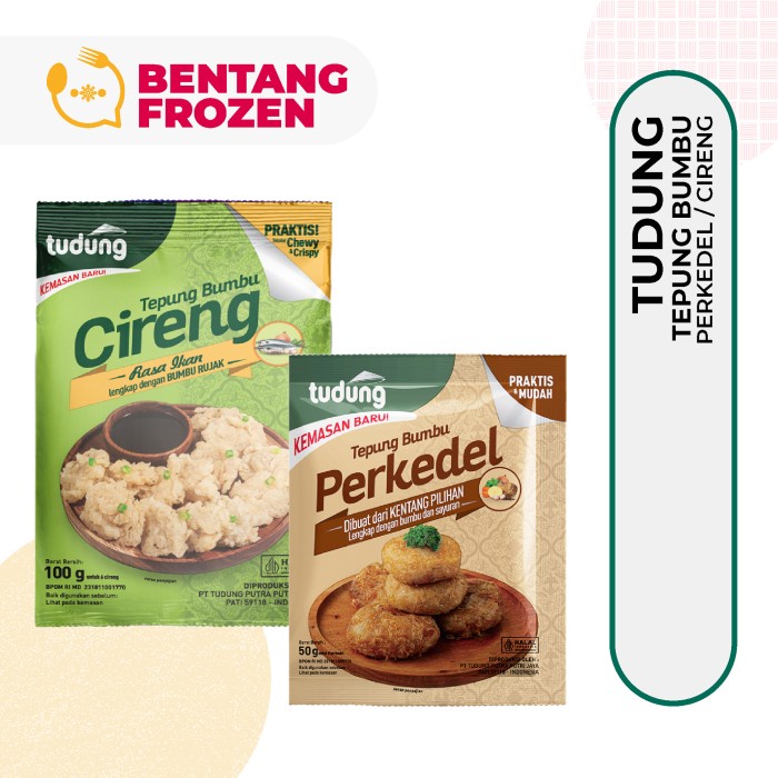 

TX252 Tudung Tepung Bumbu Cireng/Perkedel Instan NEW