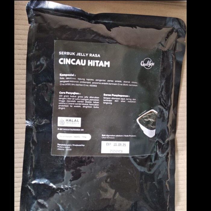 

Lezat- grass jelly powder 1 kg Comefood / cincau hitam / cingcau instan