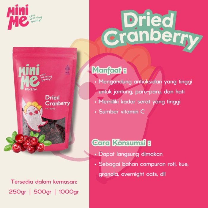 

Lezat- BUNDLE Mamiseed Cranberry 250gr & Dark Raisin 250gr