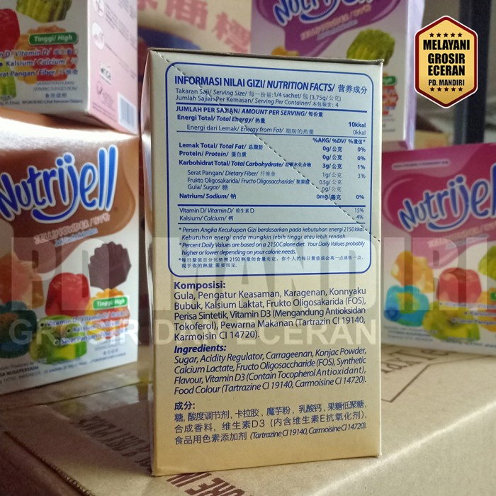 

Lezat- NUTRIJELL JELLY RASA MANGGA ISI 12 @ 15 GR MANGO