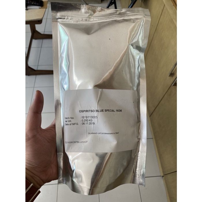 

Lezat- Ospiritso Blue Special 1636 (Pewarna basis minyak / solvent)