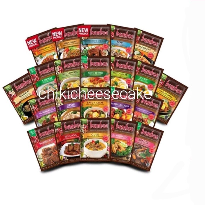 

ZY234 BUMBU BAMBOE INSTAN AYAM KALASAN AYAM GORENG AYAM KECAP MIE NASI PEDAS PROMO