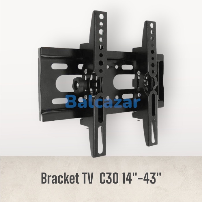 PREMIUM Wall Bracket TV LCD LED Mount Flat Panel 20x20 cm Pitch 14-43 Inch C30
