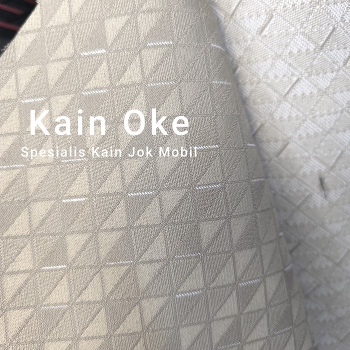 PREMIUM Kain Jok Mobil Original New Honda Brio Warna Krem