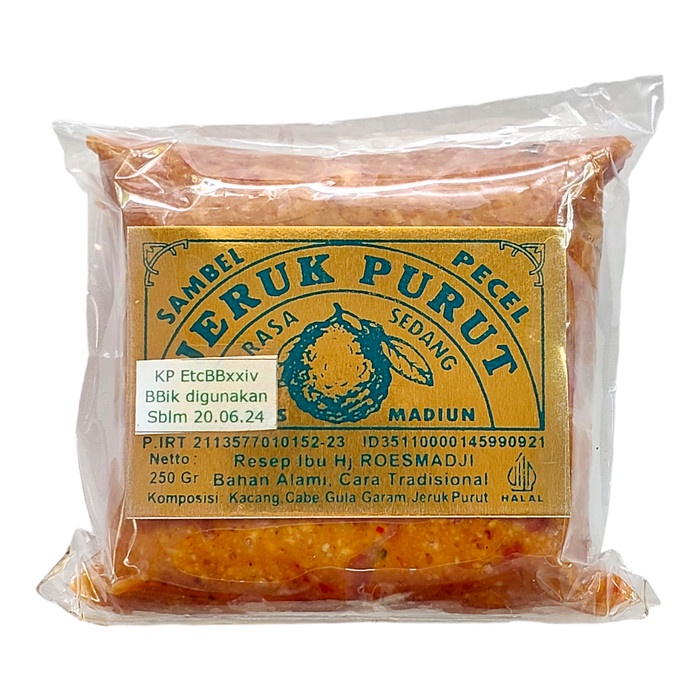 

GV374 Sambel Pecel Cap Daun Jeruk Purut Rasa Sedang Bumbu Kacang Instan TERMURAH