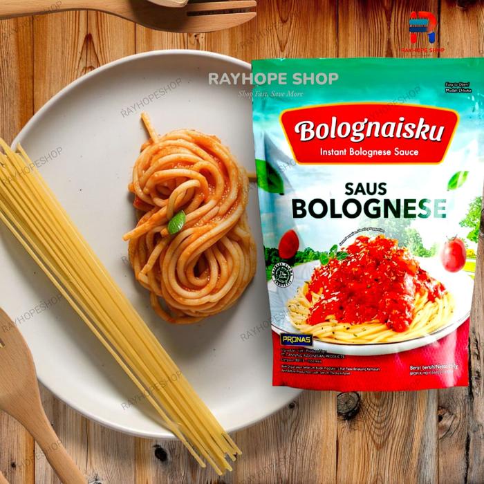 

AO502 Bolognaisku Sauce Saus Saos Bolognese Instant Instan Pasta Tomat Tomato PRONAS Kemasan Isi