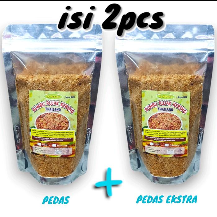 

KF532 Bumbu rujak bangkok instan / Sambal kering untuk taburan buah jambu kristal segar rasa ekstra