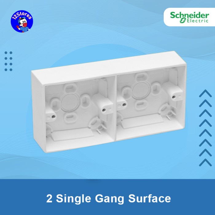 PREMIUM Schneider Outbowdus 2 Gang Saklar Stop Kontak - E238_2