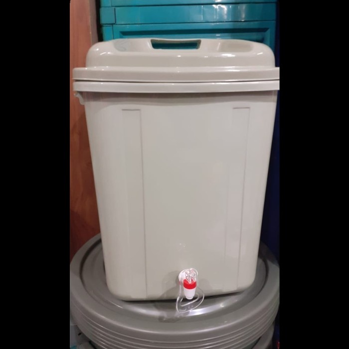 PREMIUM TONG AIR SEGI / DISPENSER 42 LITER +TUTUP + KERAN AIR