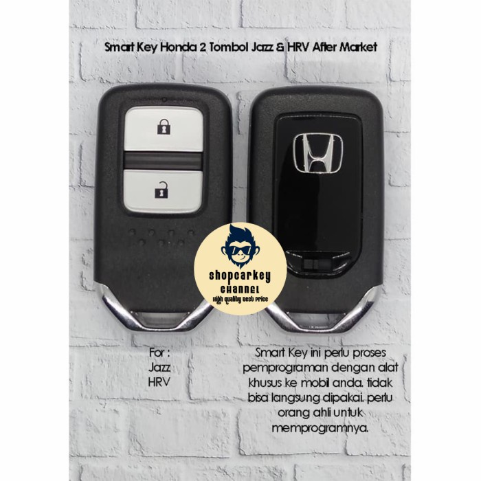 PREMIUM Remote Kunci Mobil SmartKey Keyless Honda Jazz HRV