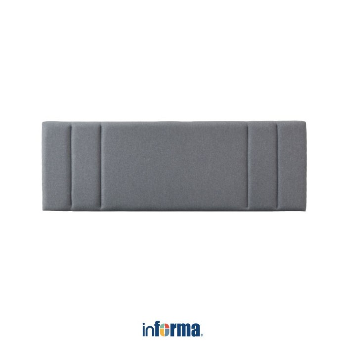 PREMIUM Informa 160X200 Cm Lynn Headboard Tempat Tidur - Abu-Abu