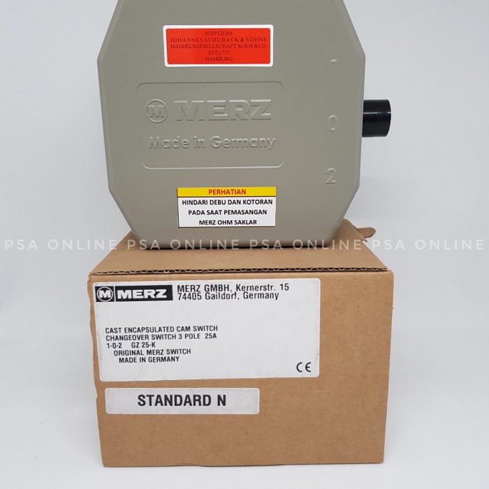 PREMIUM Ohm saklar 3 pole 32a GZ32 German Standard N Merz