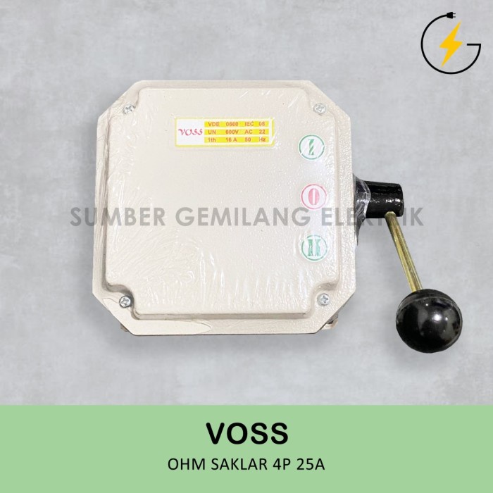 PREMIUM Genset / Handle / Ohm Saklar / Cam Starter / COS 4P 25A VOSS