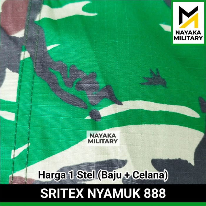 Promo 4 Baju Pdl Tni Ad Sritex Nyamuk 888 Nayaka Military Seragam Tentara Sritek Baju Pdl Sritex