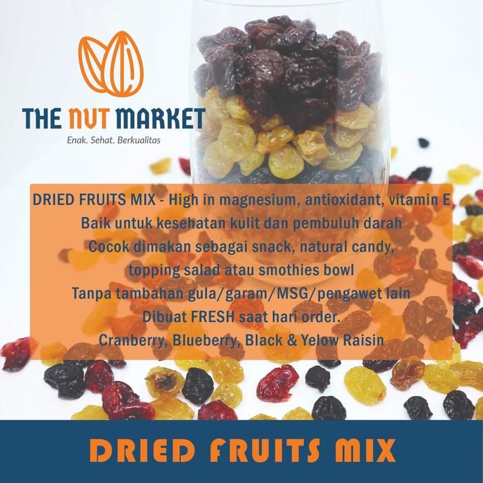 

Lezat- Dried Fruits Mix 100 g Tinggi Antioksidan