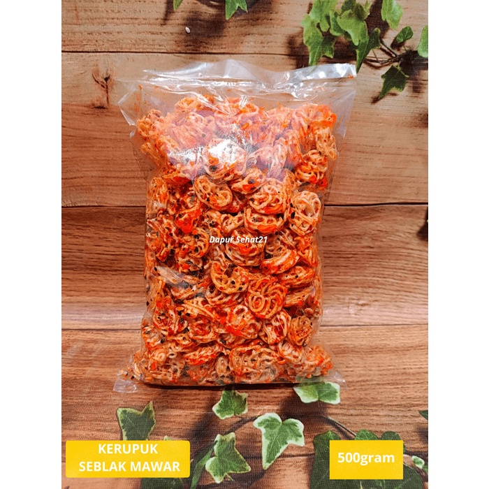 

KERUPUK SEBRING 500 GRAM / KERUPUK SEBLAK MAWAR