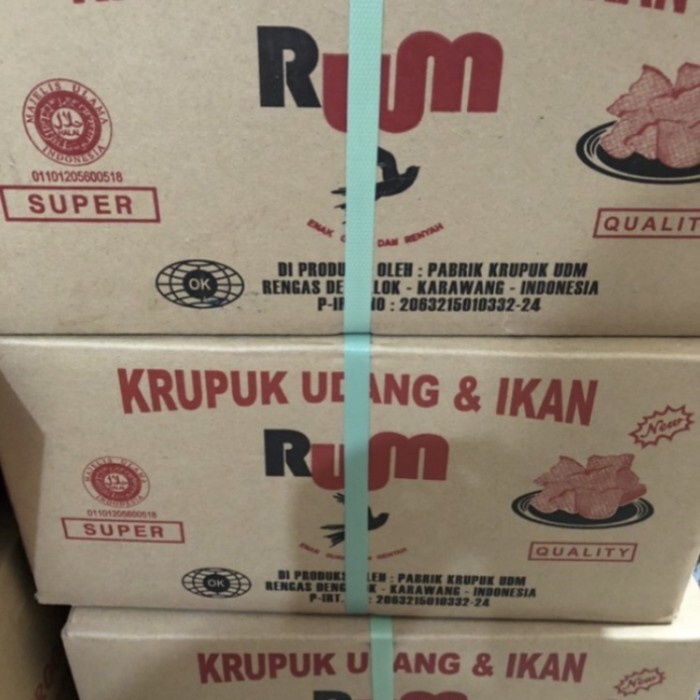 

Kerupuk / Krupuk Udang Ikan RWM Mede / K 500 gr
