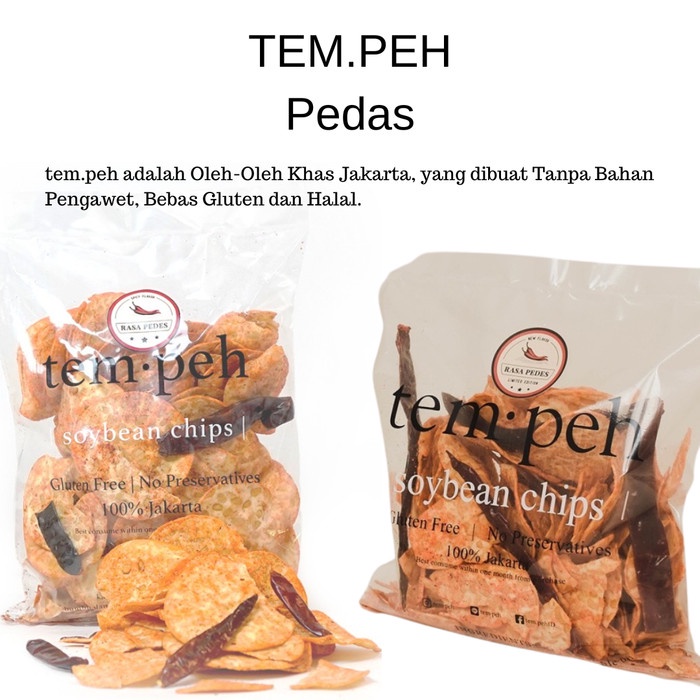 

Keripik Tempe Pedas Kripik Tempe Pedes Tem.peh 250 gr