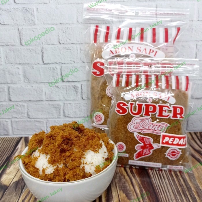 

Abon Daging Sapi Asli Super Cap Elang 250gr
