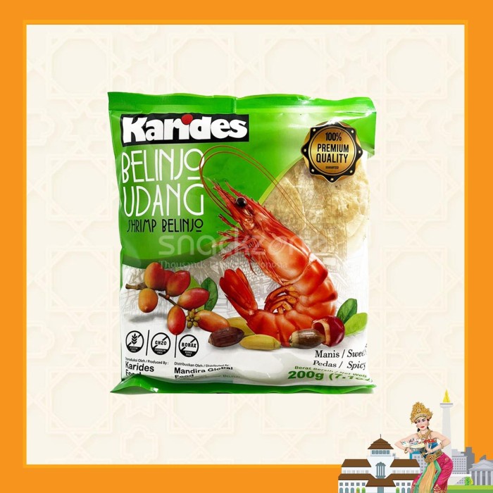 

Emping Udang Manis Karides/ Belinjo Udang Manis Karides