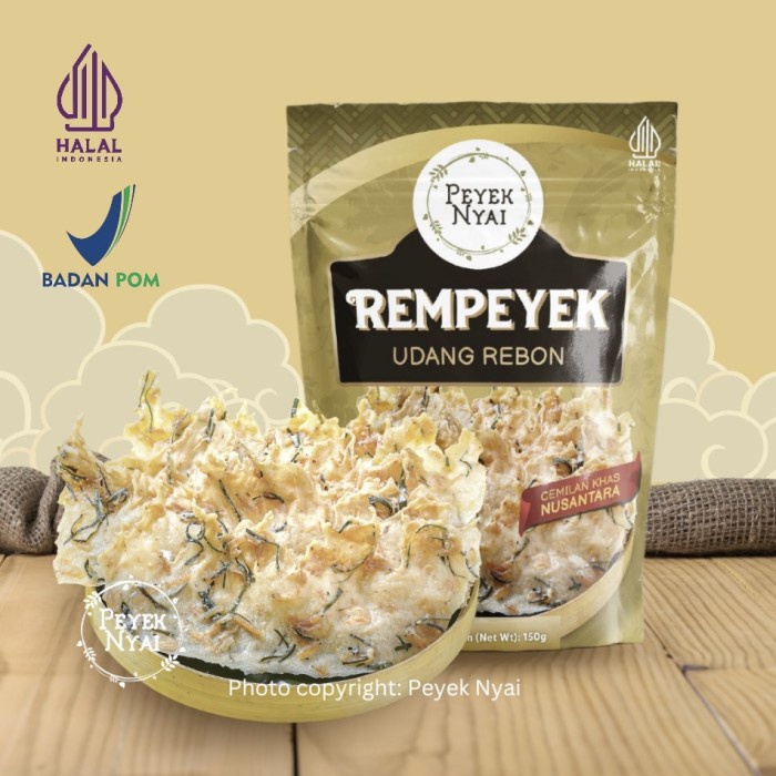 

Peyek Nyai Rempeyek Udang Rebon (Pouch)
