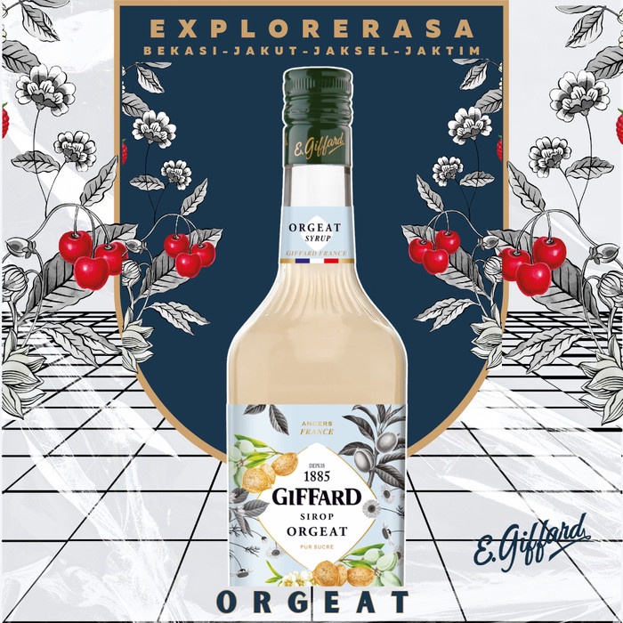 

Giffard syrup Orgeat flavour 1L Sirup giffard almond 1liter