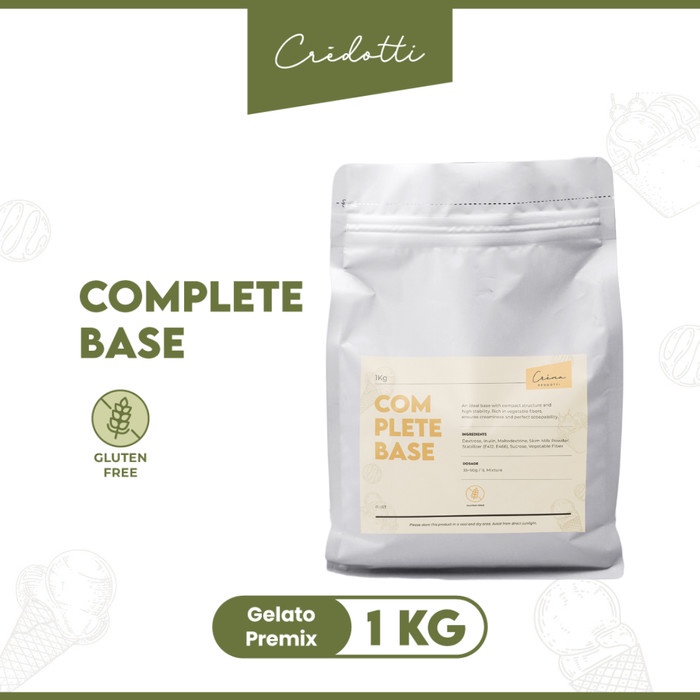 

TERBARU! CREDOTTI Premix Gelato Powder Base Complete - Bubuk Fiber Penstabil pembuatan Ice Cream