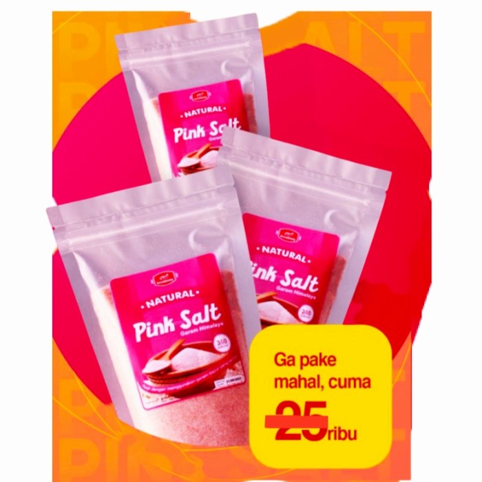 

Lezat- Garam Himalaya Natural Pink Salt 350gr murni tanpa campuran