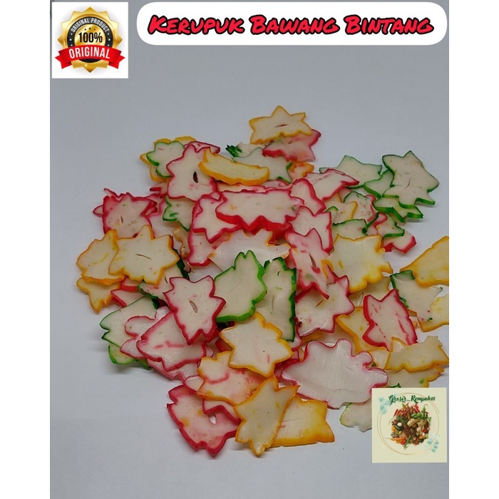 

Kerupuk Bawang Bintang / Krupuk Bintang - 1kg